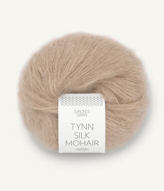 Tynn Silk Mohair Lys Beige