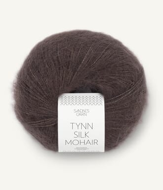 Tynn Silk Mohair Mørk Sjokolade