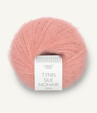 Tynn Silk Mohair Ferskenblomst