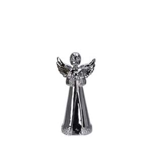 Engel porselen sølv 11cm