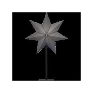 Adventstjerne Ozen på fot grå/svart, 55cm