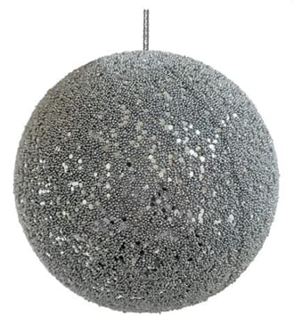 Shishi Julekule glitterball sølv 8cm