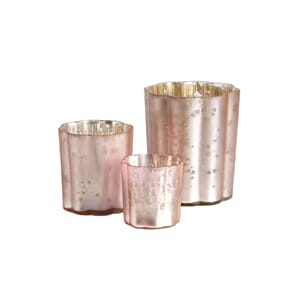 Telysholder pink matt silver, medium
