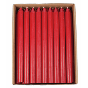 Stearinlys rød 28cm