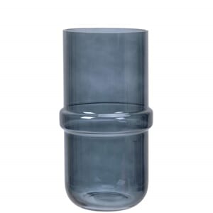 Vase glass Sturle, gråblått glass 25cm